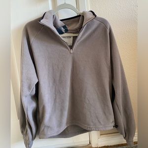 Hollister Gray Quarter Zip Sweater Size Xs New w/tags